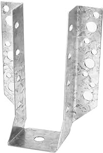 8 Pcs 18 Gauge Joist Hanger,Actual Size 2"x6", Hot Dip Al-Zn Steel Joist Hangers fit Actual 2x6 Rough Post