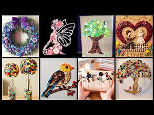 Creative Button Craft Ideas | Beautiful DIY Art, Decor & Handmade Creations