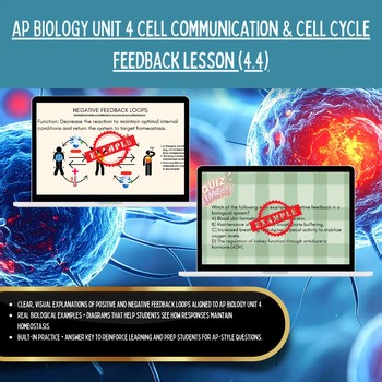 AP Biology UNIT 4 Cell Communication 4.4 Feedback Lesson Guide