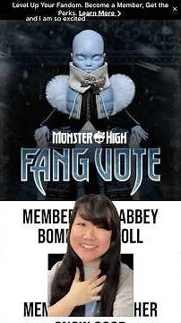 Monster High Fang Vote 2026 Abbey Bominable!! #dollcollection #dollcollector