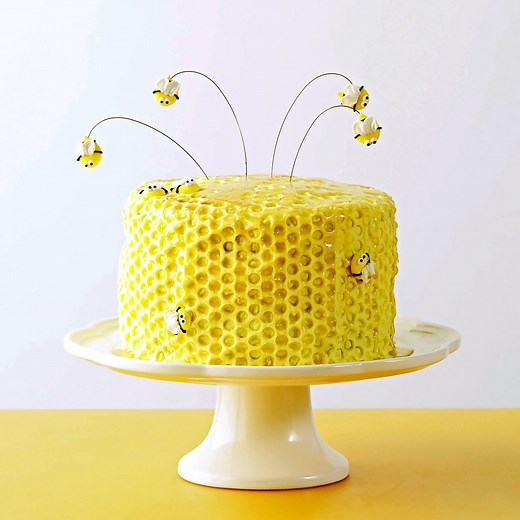 This Showy Honeycomb Cake Starts With a Cake Mix
