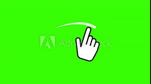 hand swap swipe animated swap swipe right swipe up down right left green screen 4k looping animated hand icon scroll swab