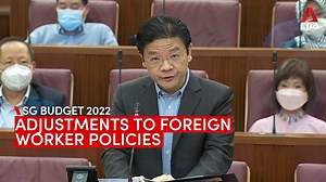 Finance Minister Lawrence Wong annnounces several adjustments to Singapore’s foreign worker policies in #SGBudget2022. READ: https://cna.asia/3v4HEnT | CNA