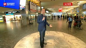 Live am Flughafen Zürich
