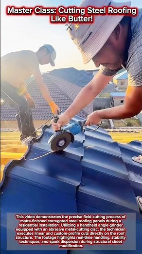 Master Class: Cutting Steel Roofing Like Butter!