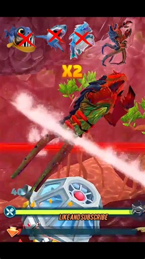 Hungry Shark Evolution Game play Long Jump Noob Shark Vs Pro Shark 🦈 King 👑#new #shorts