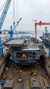 Building a giant naval vessel ⚓️🔥 Where steel, scale, and precision meet the sea. Mega engineering in motion! #NavalEngineering #MegaProject #Shipbuilding #DryDock #EngineeringMarvel #MilitaryIndustry #OceanPower #TrendingReels #militaryreels | Apex Aviation