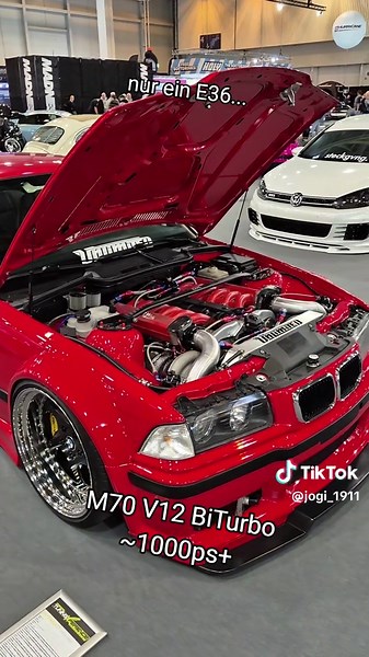 High-Powered BMW E36 with M70 V12 BiTurbo Engine