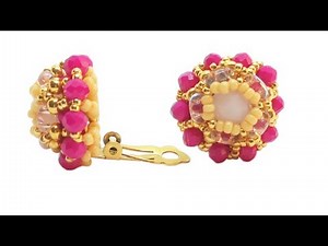 DIY- Video Tutorial Orecchini a Clip "Round" con Cipollotti, Superduo e Rocaille