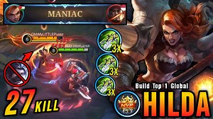 46K views · 631 reactions | 27 Kills + Maniac!! Hilda with 3x BOD 100% Deadly!! - MLBB #gameplayproplayer #hilda #MLBB | Gameplay Proplayer Live | Facebook