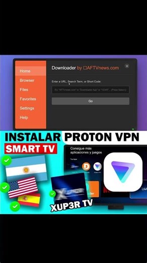 metodo para instalar proton vpn en smart tv para poder usar xuper tv parte 1