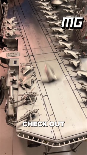 Modern Gadgets on Instagram: "The Most Detailed Miniature Aircraft Carrier You’ve Ever Seen ✈️ #ModelBuilding #Engineering #AircraftCarrier"