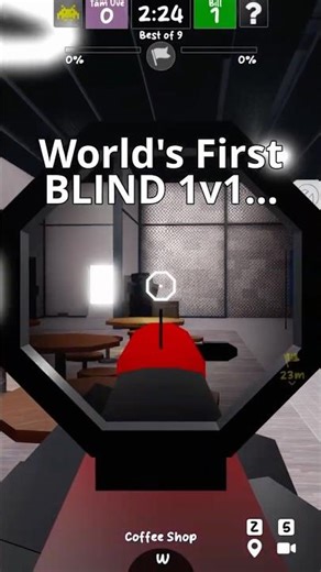 What A BLINDFOLDED 1v1 Looks Like.. (Operation One) #roblox #operationone #siege