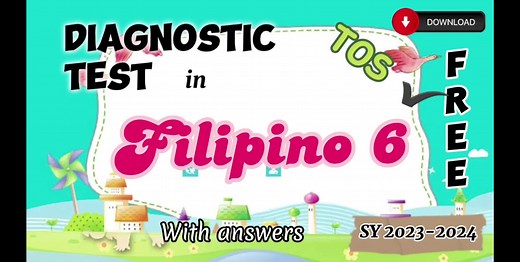 Diagnostic Test for Grade 6 Filipino SY 2023-2024