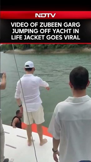 Video Of Singer Zubeen Garg Jumping Off Yacht In Life Jacket Goes Viral After He Dies In Accident