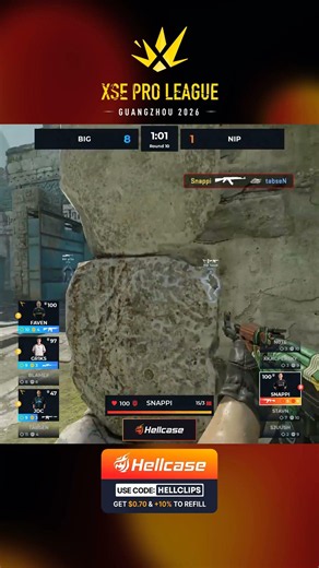 Quad Kill Clutch by Snappi in 1v3 #XSE #cs #cs2 #hellcase