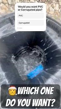 PVC or Corrugated Drain Pipe? You Decide.