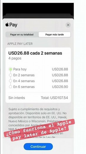¿Cómo funciona el Apple pay later de Apple?