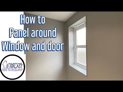 How to bathroom panel around windows and door frame