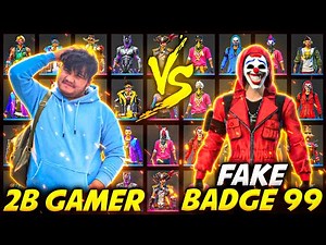 Badge99 🔥 vs 2B Gamer😡 Collection Verus Gone Wrong ||Who Won???||Garena Freefire