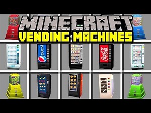 Minecraft VENDING MACHINES MOD! | UNLIMITED FOOD, DRINKS, AND MEDICINE! | Modded Mini-Game