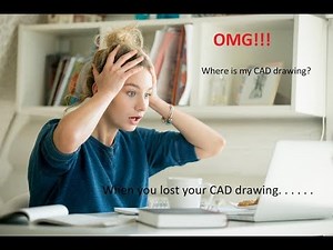How to Recover your cad drawing in less than 1 minute