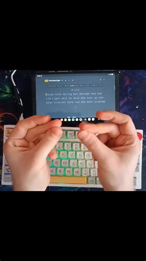 Day 85 Like and follow for more #keyboardasmr #keyboard #fasttyping #asmrsounds #asmr