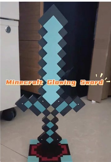 With a sword in hand, the world is mine! Minecraft Glowing Sword strikes with edge!#Minecraft #GlowingSword #Toys #Boys #CreativeNightLight #Kids #backtoschoolgift #tiktok #kids