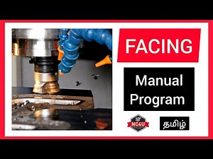 Facing Manual Program in VMC- Tamil-VMC-5 Axis CNC Training-Mastercam -Coimbatore