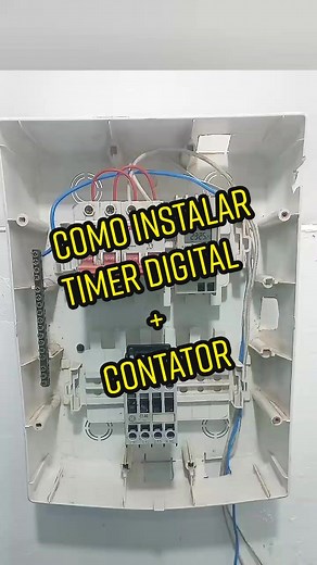 Como instalar timer digital com contator #eletrotecnicos #contrucaocivil #eletrica #eletricista #automaçãoresidencial #contatoreletrico #temporizador #timerdigital #contrucaocivil #engenheirosdobrasil #automaçãoresidencial