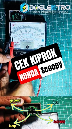 Cek Kiprok Honda Scoppy,Beat,dll #tutorial #elektronik #shortvideo #kiprok #part #shorts #short