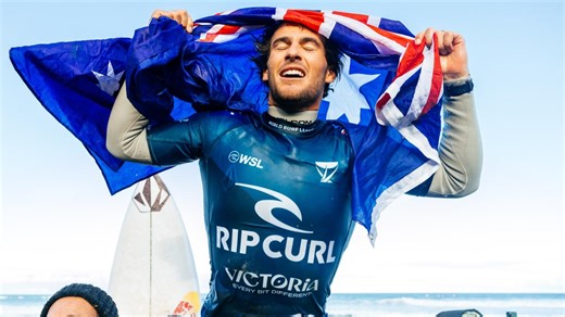 Japanese-Aussie surfer Connor O'Leary wins first career WSL title at J-Bay