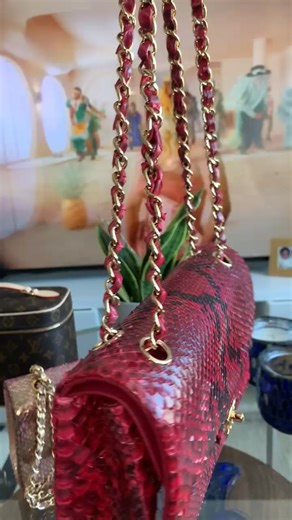 Python red Chanel vintage #luxury #luxurybag #fy #chanel