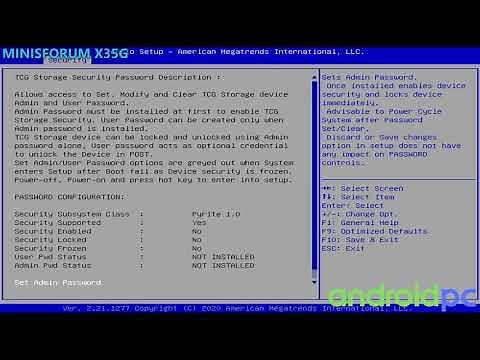 BIOS: MINISFORUM DeskMini X35G