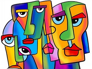 How to Draw Cubism Picasso inspired Abstract portrait | Cubism face lesson step by step