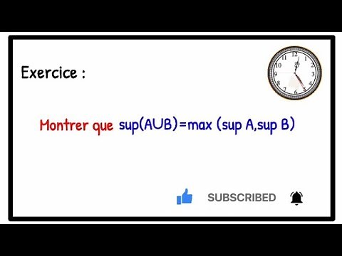 Borne supérieure et inférieure : exercice corrigé