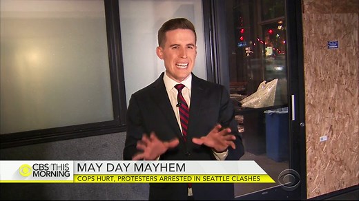 Cops hurt, protesters arrested in Seattle May Day demonstration