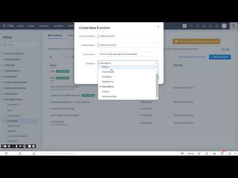 ZOHO STANDALONE SERVERLESS FUNCTIONS