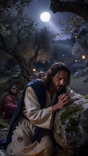 La Oración de Getsemaní: El Momento Más Doloroso de Jesús📌 #biblia #jesús #cristiano #fe #video