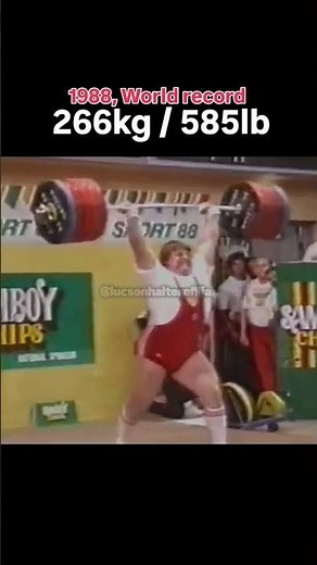 Leonid Taranenko 266KG Clean and Jerk, 1988