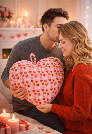 I love you ❤️ Forever…#valentinesday #iloveyou #love #heart #pillow