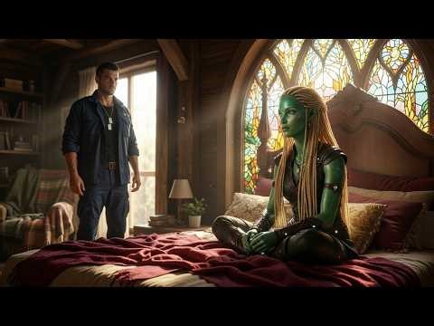 The Alien Warrior Lost Consciousness in Battle — A Human Saved Her