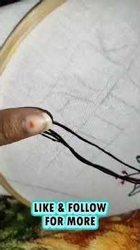 back stitch embroidery.#backstitch #backstitchembroidery #handembroidery#embroiderylove #threadart