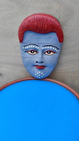 ru ru Rajasthani song🔥hu ru ru song🚩Krishna statue making at home🙏A laddu gopal#shortsvideo