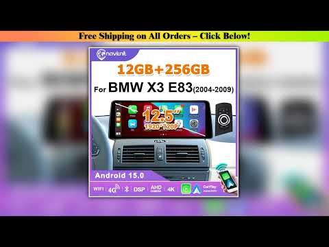 Android 15 Auto Stereo Wireless Carplay 2 din Car Radio For BMW X3 E83 2004-2009 autoradio