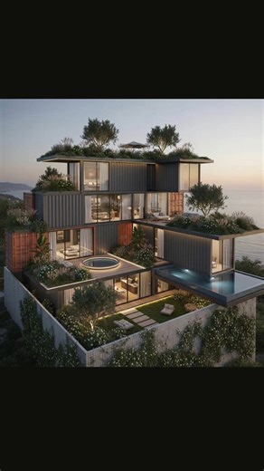 Modern Marvels: Container Architecture #shorts #containerhouse #containerdesign #mobilehouse #render