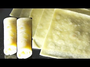 स्प्रिंग रोल शीट्स बनाने की आसान विधि | Homemade Spring Roll Wrappers Recipe In Hindi