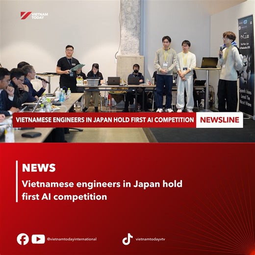The first competition focused on practical, high-impact artificial intelligence (AI) solutions and ideas for the Vietnamese tech engineering community in Japan titled "Hackathon 2025" in Tokyo has concluded after three rounds. A range of AI projects developed by young engineers were showcased, aiming to promote Vietnamese AI products in the Japanese market. Report filed by resident correspondents. #vietnamtoday #vtv #engineer #japan #AIcompetition | Vietnam Today