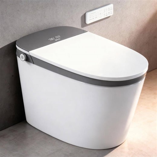 Check The Home Depot's Q&A Before Buying: EPLO Smart Bidet Toilet with Foam Shield, Built in Tank, ADA Height, MaP Flush 1000g, Elongated White, Dual Flush 1.1/1.6GPF
