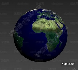 3D地球模型(3D Earth model)_max|3dmax - 3d模型_免费下载 - 爱给网